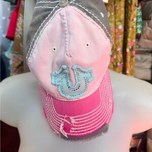 Y2K distressed True Religion Women’s Hat